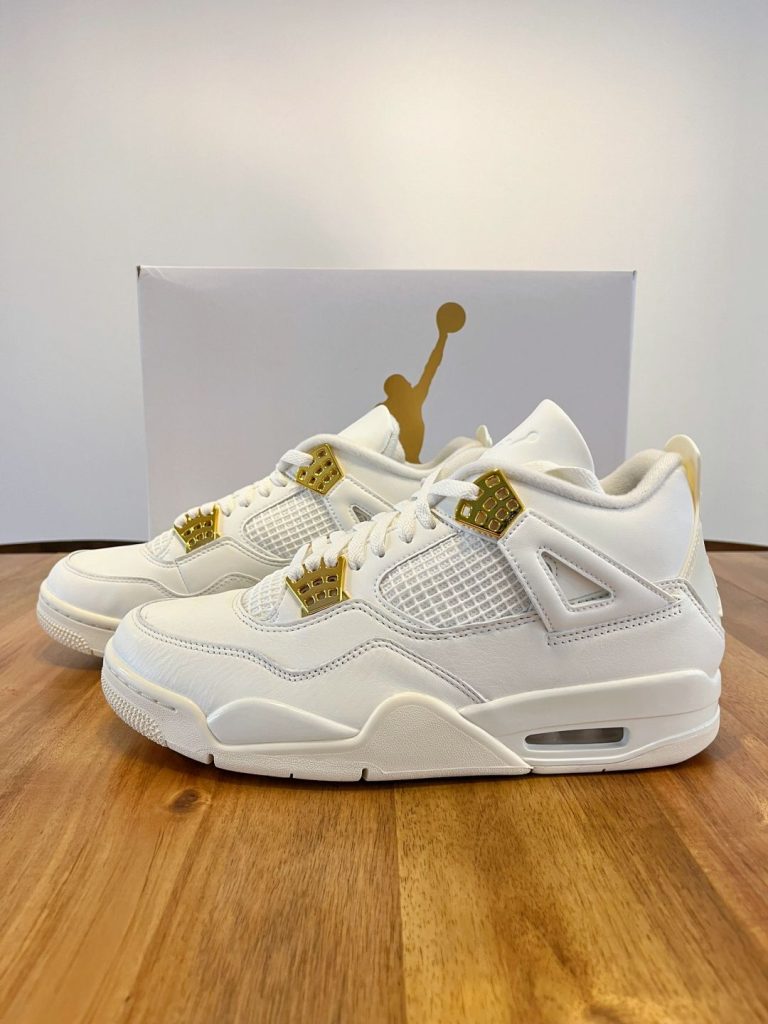 zngogo reps air jordan 4 white gold